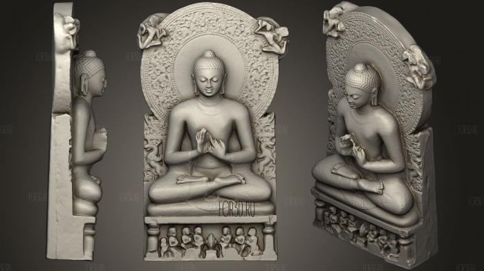Buddha 18 stl model for CNC